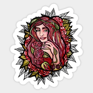 Rose Goddess Sticker